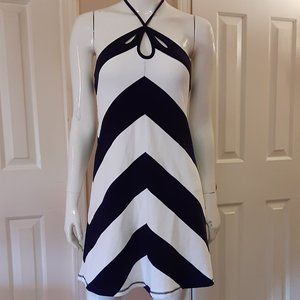 Saturday Sunday Black & White Striped Dress